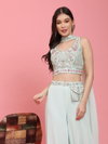 C324 By Amoha Trendz Crop Top Readymade Suits Wholesale Market In Surat With Price
